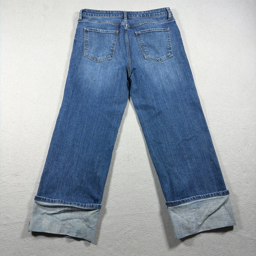 Kut From The Kloth Sienna Wide Leg Women Size 10 High Rise Cuffed Jeans Casual - Picture 9 of 10